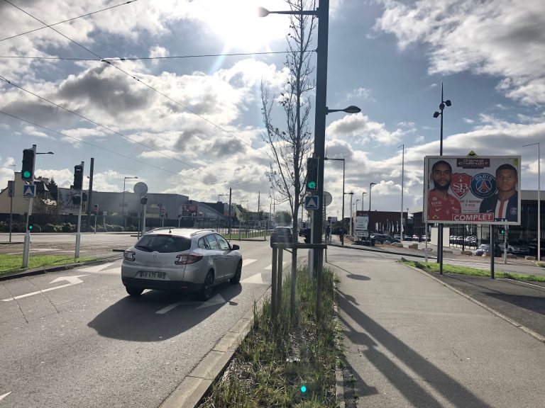 Panneau d'affichage publicitaire PSG Stade Brestois - Brest PAP