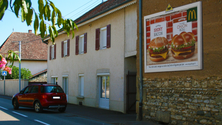 panneau publicitaire mural PAP - Isère