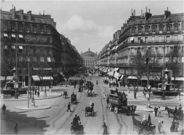 Avenue de l'Opéra Paris 1890