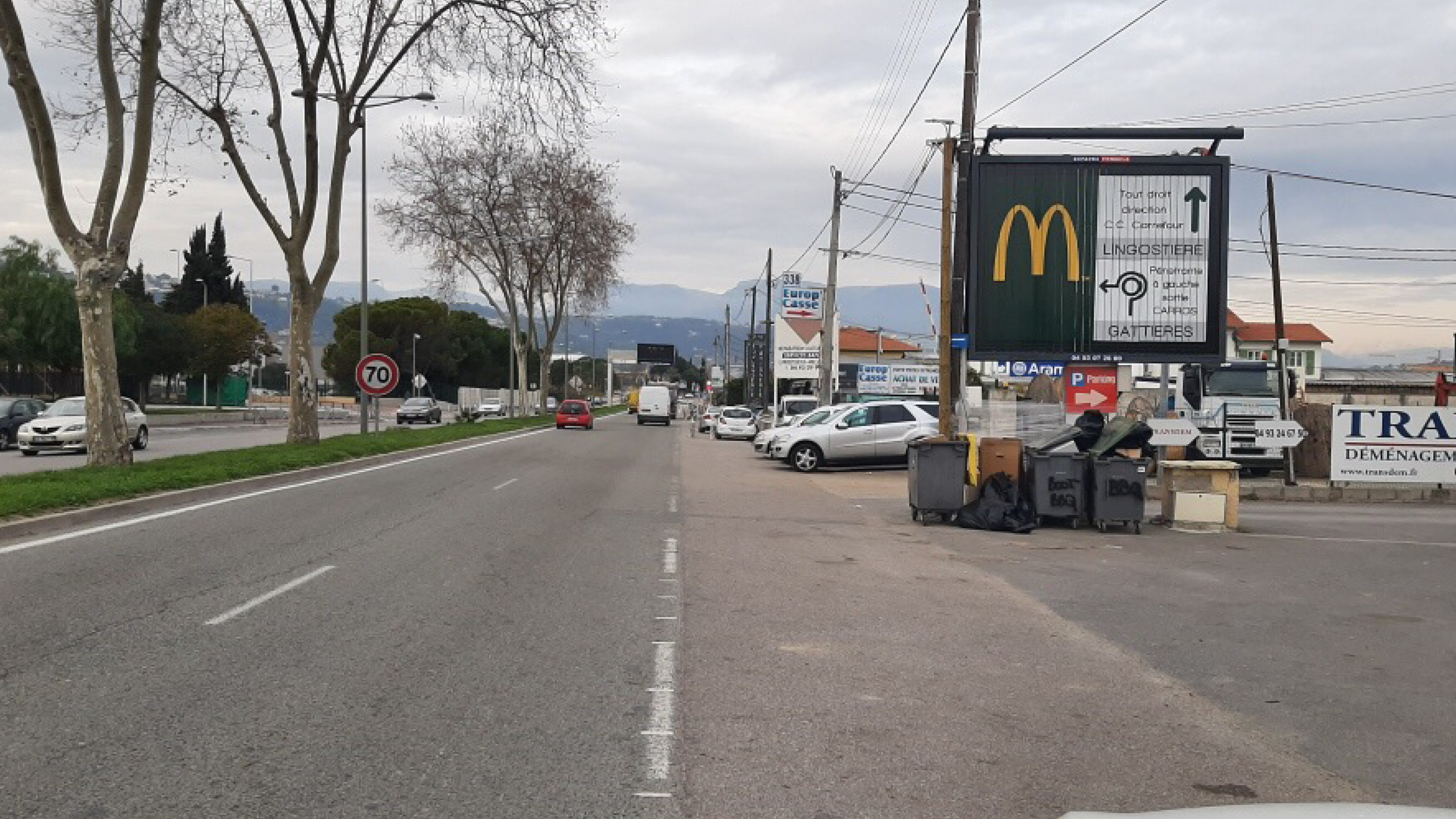 Panneau longue conservation Mcdonalds cote d'azur