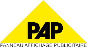 logo pap triangle jaune avec PAP