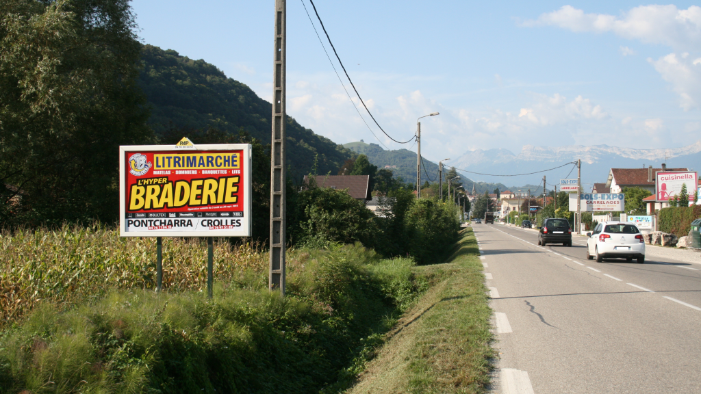 affichage publicitaire PAP réseau Bayard - Isère