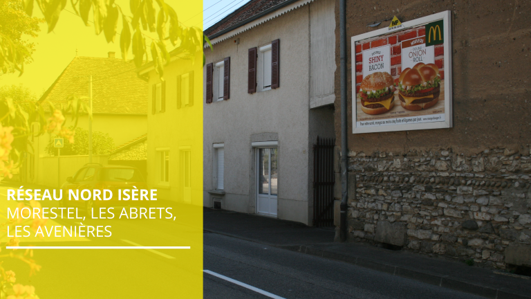 panneau publicitaire mural PAP - réseau nord isère